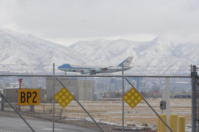 Boeing 747-200 (N29000) - President Trump visiting utah, to see about reducing Bears Ears.