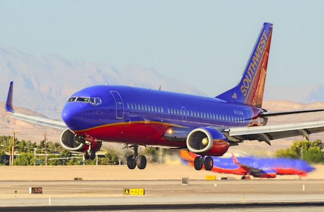 BOEING 737-300 (N655WN) - N655WN  Southwest Airlines Boeing 737-3H4 (cn 28400/2931) McCarran International Airport (KLAS)br /Las Vegas, Nevadabr /TDelCorobr /May 30, 2013