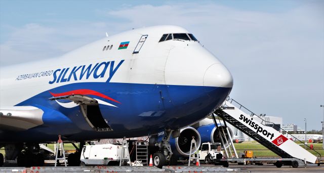 Boeing 747-400 (4KSW008) - silkway west airlines b747-4r7f 4k-sw008 at shannon 29/5/20.