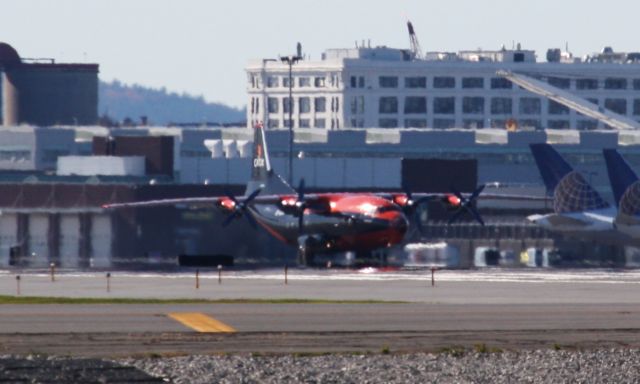 Antonov An-12 (UR-CSI) - Very rare for BOS!