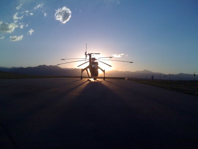 Sikorsky CH-54 Tarhe — - OLGA watching the sunset...