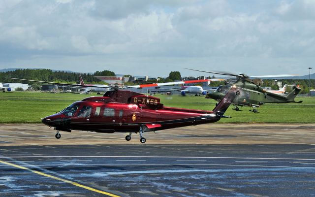 G-XXEB — - s76c g-xxeb being escorted by 2 irish air corp aw139s from shannon to galway 19/5/15