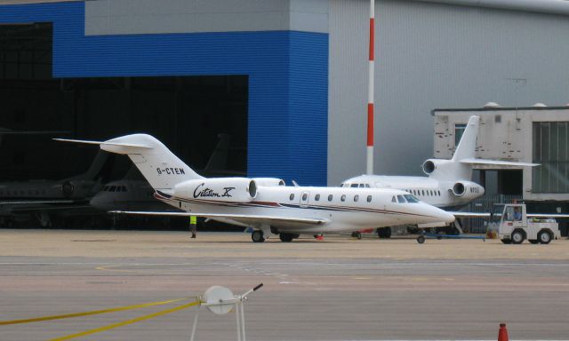 Cessna Citation X (G-CTEN) - Pendley Aviation Cessna 750 Citation X G-CTEN in London Luton 