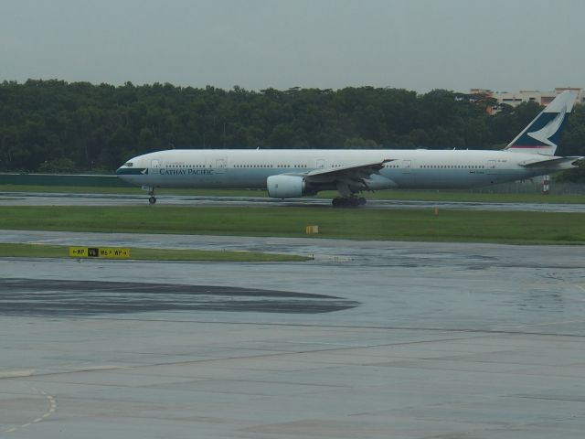 BOEING 777-300 (B-HNF) - Landing 777-300 Changi Singapore from departure.