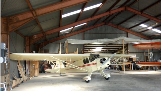 TAYLORCRAFT (1) BL (N24312) - Hanging out in the main hangar is this 1940 Taylorcraft BL in the Summer of 2020.