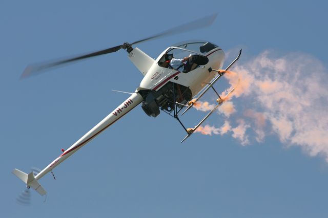 Robinson R-22 (VH-JHI) - Pre Show display for the 2007 Perth Red Bull Air race