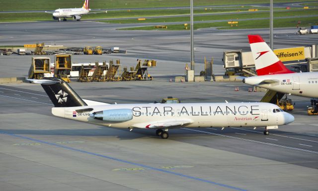 Fokker 100 (OE-LVG) - Austrian Airlines Fokker F100 OE-LVG in Vienna 