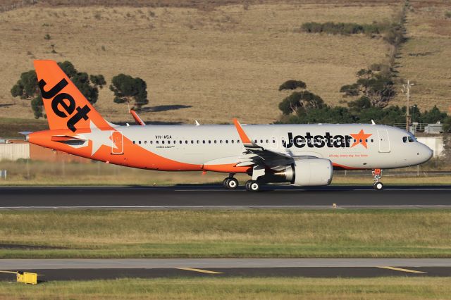Airbus A320 (VH-A5A) - First day of revenue service for this new A320N.