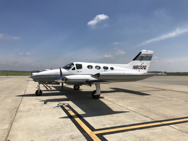 Cessna Chancellor (N8132Q) - On the ramp at Columbus municipal airport.