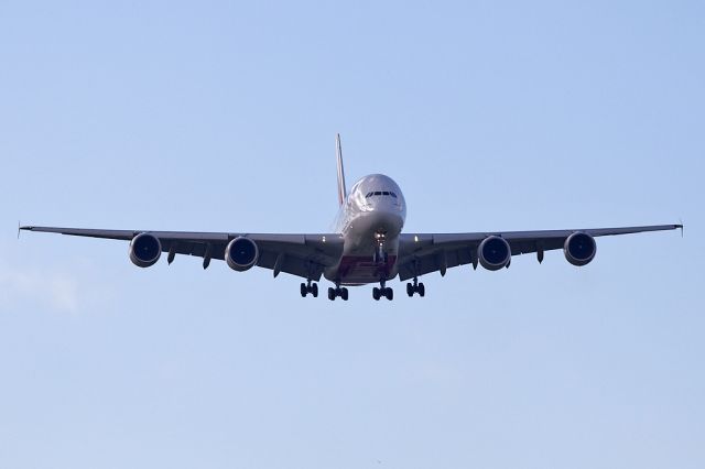 Airbus A380-800 (A6-EDS) - UAE17 from Dubai just before landing on 05L at Manchester