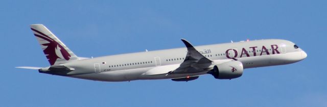 Airbus A350-900 (A7-ALB) - Taking off on a sunny Sunday Morning