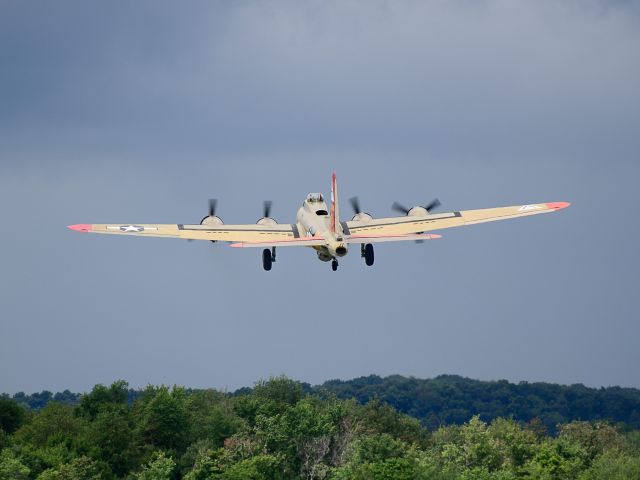 Boeing B-17 Flying Fortress (N93012) - Departing Runway 26