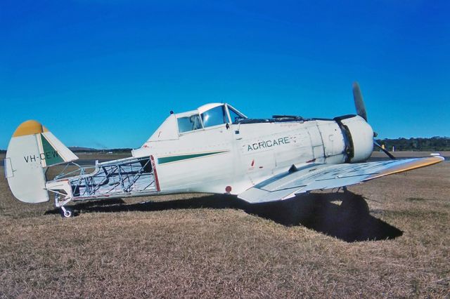 VH-CEW — - COMMONWEALTH C.A.C.28C CERES - REG : VH-CEW (CN 21) - COFFS HARBOUR NSW. AUSTRALIA - YCSF (25/7/1977) 35MM SLIDE CONVERSION USING A LIGHTBOX AND A NIKON L810 DIGITAL CAMERA IN THE MACRO MODE.