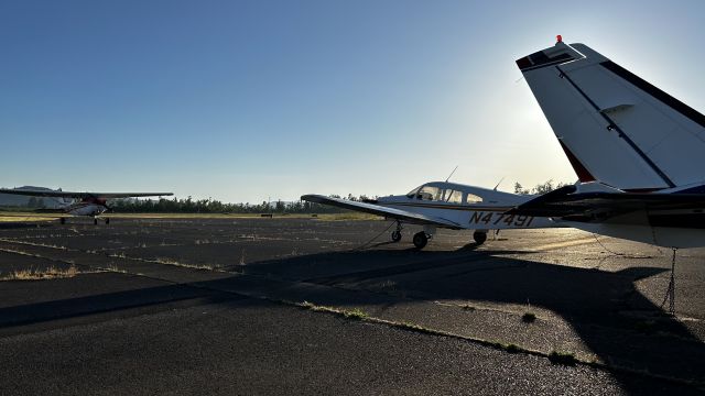 Piper Cherokee (N47491) - Sunrise Golden Hour, Took At 6:45 AM At Creswell Hobby Field Nice PA-28