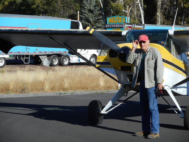 Piper PA-22 Tri-Pacer (N6956B) - At Chiloquin Airport by Melita's Restaurant.