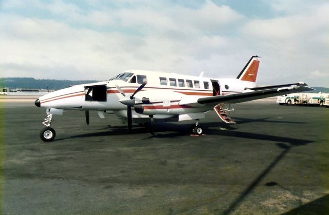 — — - KBFI- Aug 1988 view of Air San Juan at Seattle King County Airport. I used to live on the hill, just above BFI.