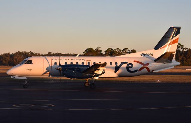 Saab 340 (VH-VNA) - Rex Saab 340B VH-VNA (msn 301) at Wynyard Airport Tasmania Australia. 3 June 2025.