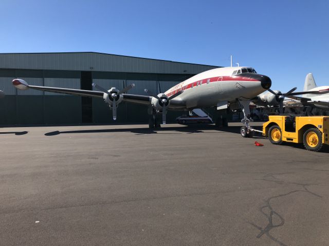 Lockheed EC-121 Constellation (VH-EAG) - Connie is finally back (HARS) after being repainted at Wagga.Good to have the old girl back again and looking terrific