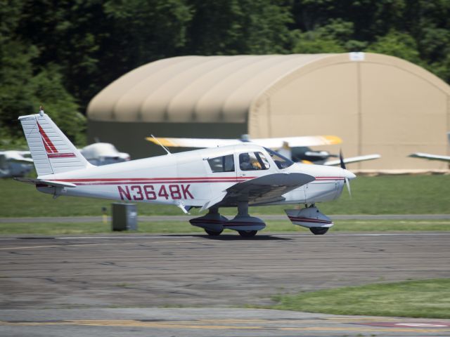 Piper Cherokee (N3648K) - Landing runway 08. 10 June 2015.