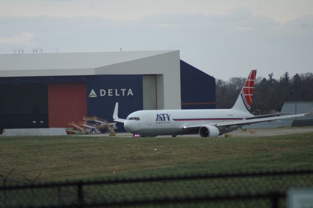 BOEING 767-300 (N395CM) - ATI 763 departing 18L