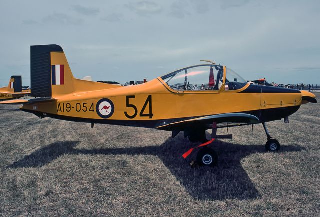 A19054 — - AUSTRALIA AIR FORCE - AESL CT-4A AIRTRAINER - REG A19-054 (CN 054) - POINT COOK VIC. AUSTRALIA - YMPC (8/12/1976)