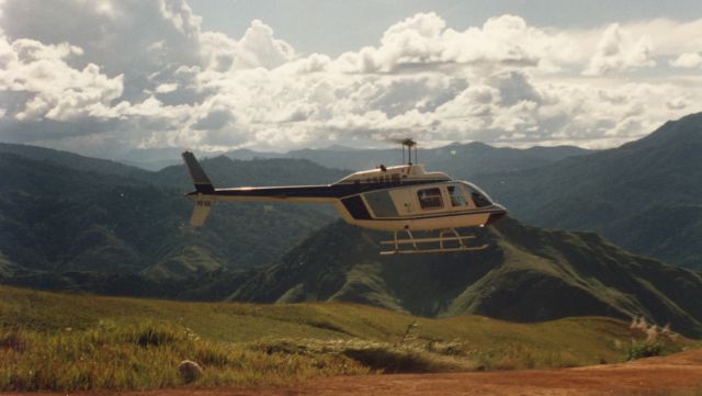 P2-SIL — - Bell 206 Jet Ranger at Mobutah (about 12km west of Owena airstrip), Eastern Highlands, Papua New Guinea in 1995