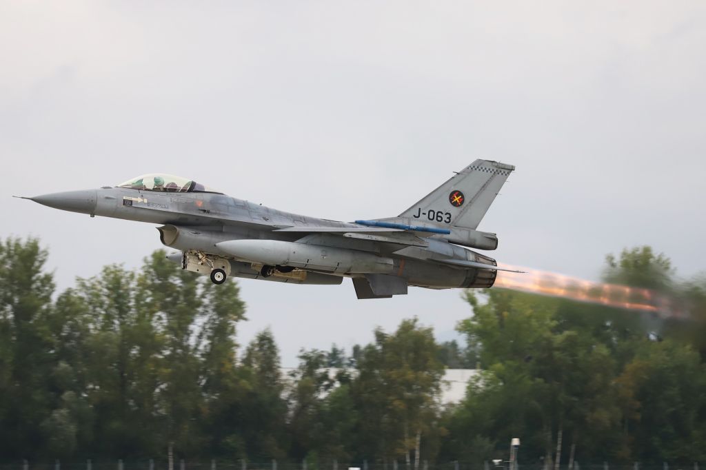 Lockheed F-16 Fighting Falcon (J063) - Photo taken on September 20, 2021 during NATO days at Ostrava.