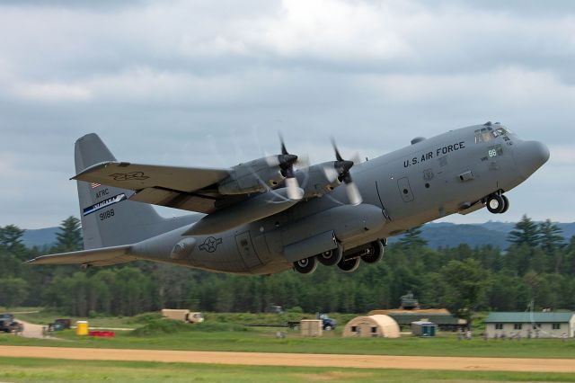 Lockheed C-130 Hercules (89-1188) - An Air Force Reserve Command Lockheed C-130 Hercules from the 914th Airlift Wing, Niagara Falls, NY, departing from the dirt strip during Combat Skills Training Exercise 78-15-02, Patriot Warrior at Ft. McCoy/Young Air Assault Strip, WI on 20 Jun 2015. 