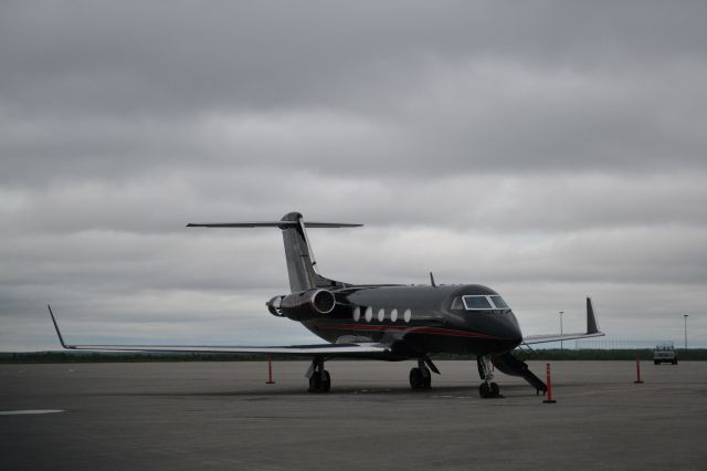 Gulfstream Aerospace Gulfstream 3 (N734TJ) - Tom Joyner's private jet makes an evening visit at Gander International.