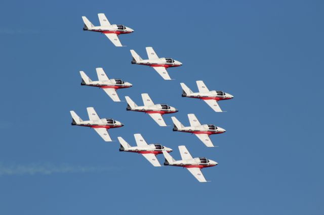 — — - Photo Pass by RCAF Snowbirds Friday AirVenture 7-26-24