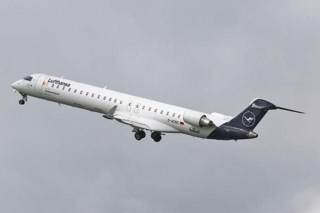 Canadair Regional Jet CRJ-900 (D-ACNC) - Lufthansa CRJs aren't seen at Manchester as often as the various Airbus types.  LH2501 on the way back to Munich