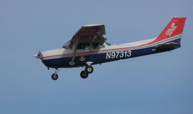 Cessna Skyhawk (N97313) - On final is this Civil Air Patrol 1984 Cessna Skyhawk C172P in the Autumn of 2019.