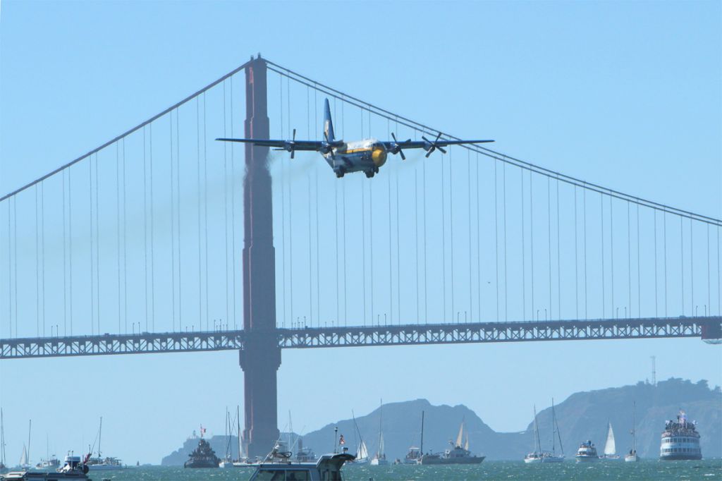 Lockheed C-130 Hercules — - San Francisco Fleet Week Blue Angels Fat Albert BuNo164763