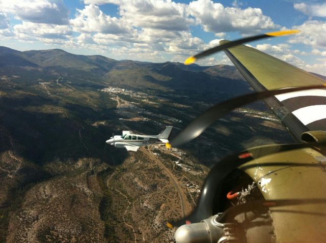 Beechcraft 55 Baron (N5793K) - en route to ABQ with Southern Cross