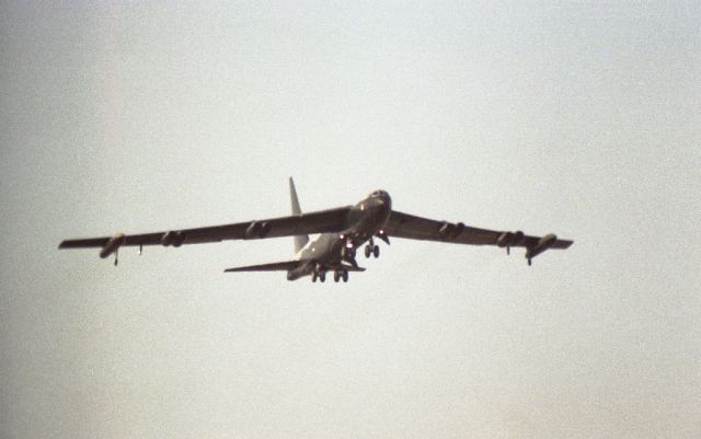 Boeing B-52 Stratofortress — - B-52 no flap approach Carswell AFB, Texas mid 1970s