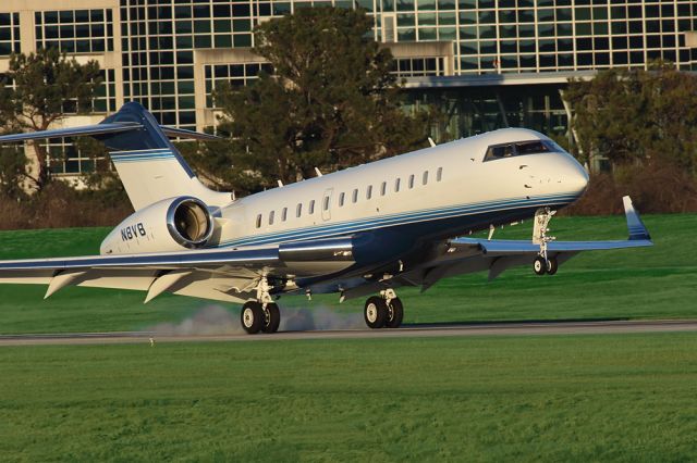 Bombardier Global Express (N8VB) - CBS television's Bombardier Global express landing in Atlanta at KPDK airport during Super Bowl week 2019. Questions about this photo can be sent to Info@FlewShots.com