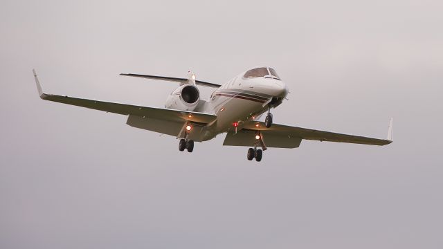 Learjet 31 (N744N) - Adjusting for the approach to runway 19 Cape May County Airport.NJ