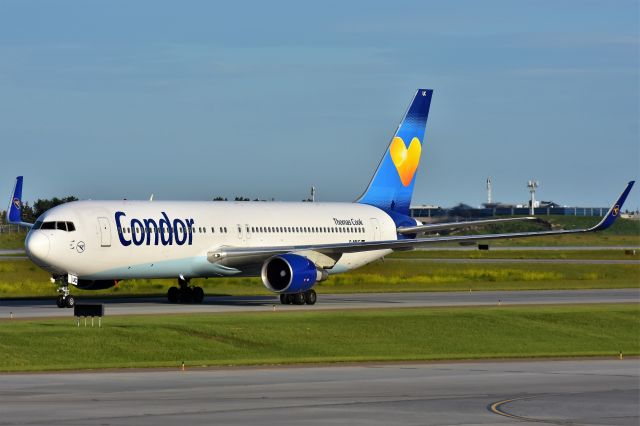 BOEING 767-300 (D-ABUC) - Condor Boeing 767-330(ER)(WL) arriving at YYC on July 12.