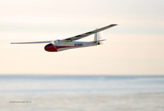 Piper Cherokee Arrow (N1208H) - Soaring off the bluffs of Elwood Mesa in Goleta, California.