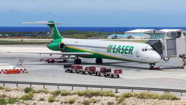 McDonnell Douglas MD-82 (YV-3244) - Parked at Gate 1.