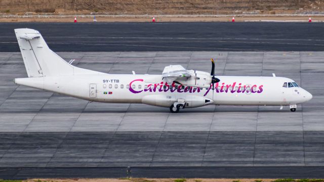 9Y-TTB — - Caribbean Airlines taxiing to the gate in Grenada.