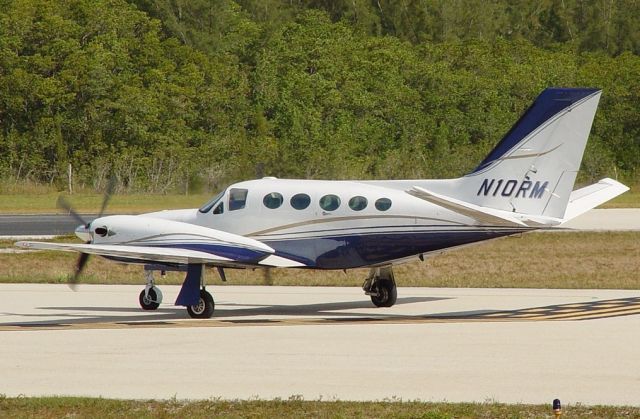 Cessna Conquest 1 (N10RM) - N10RM preparing for Take-off at Naples Airport Florida