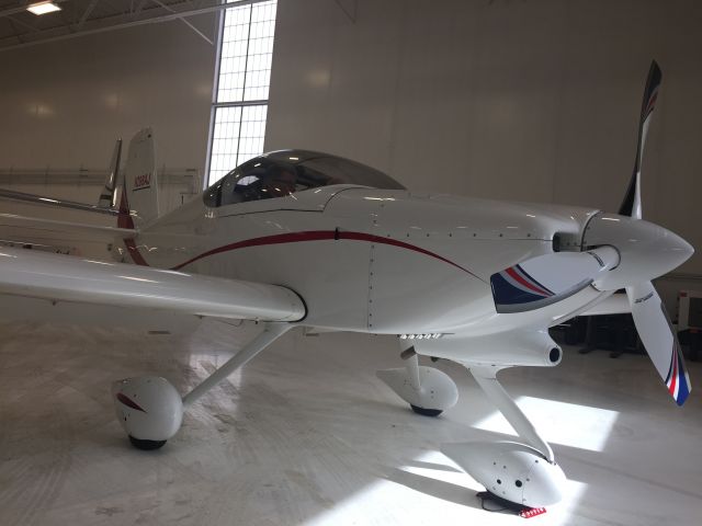 Vans RV-6 (N288AJ) - New owner Don Eller (GA Pilot) surveys his retirement gift to himself. 