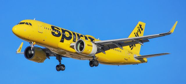 Airbus A320neo (N925NK) - N925NK Spirit Airlines Airbus A320-271NEO s/n 9407 - Harry Reid International Airport  KLASbr /Photo: TDelCorobr /January 8, 2024br /Las Vegas