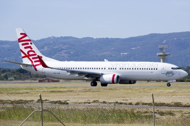 Boeing 737-800 (VH-YIE) - On taxi-way, heading for take off on runway 05. Friday, 19th April 2013.