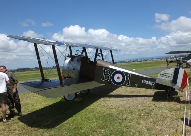 ZK-JMU — - Sopwith Camel (replica) between flying displays on 25 January 2014. This aircraft is operated by “The Vintage Aviator Flying Collection” which is based at Hood Aerodrome in Masterton NZ.