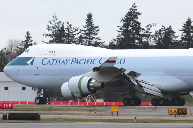 Boeing 747-200 (B-LIF) - Cathay Pacific Cargo B-LIF Boeing 747-400 Freighter Test Flight