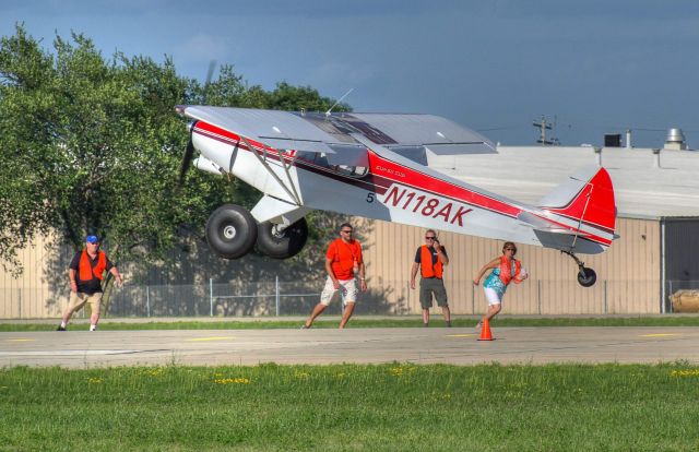 Piper L-21 Super Cub (N118AK) - Competing in the STOL event at Oshkosh 2015