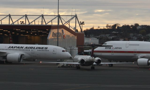 Boeing 787-8 (JA835J) - JAL and Japan AF with Delta in between