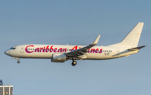 Boeing 737-800 (9Y-JME) - Caribbean Airlines 602 arrives from Port of Spain, TT